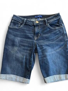 Apt. 9 Dark Blue Denim Bermuda Shorts